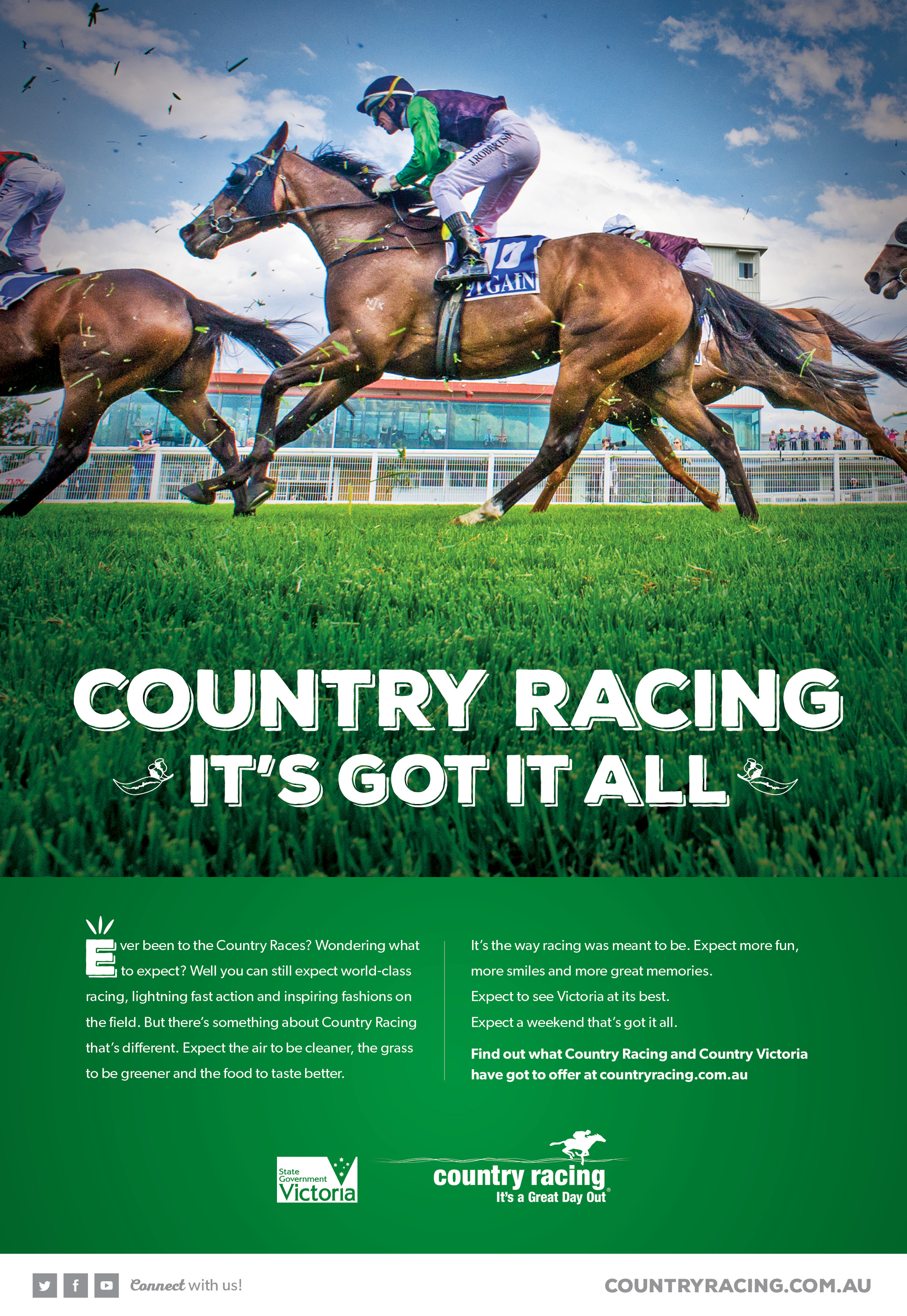 Print ad Country Racing Victoria Country Racing Victoria It's Got